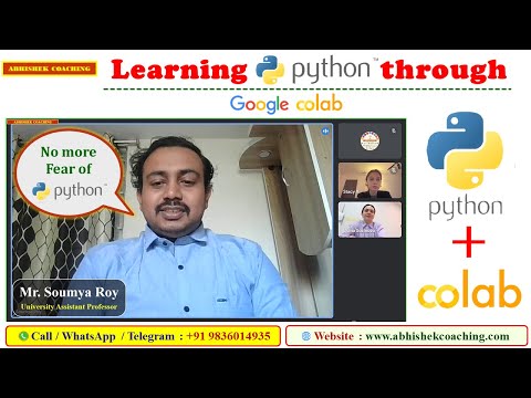 Learning Python through Google Colab