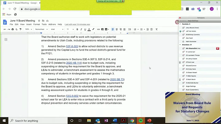 05  Waivers from Board Rule and Requests for Statu...