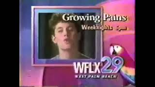 WFLX (Fox) Growing Pains Promo/Station ID 1989 (via W50AW)