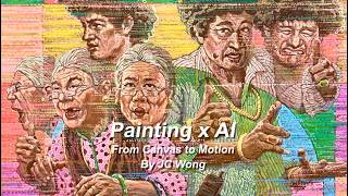 Painting × AI: From Canvas to Motion - Liang vs Phua #art #painting #portrait
