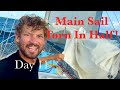 Solo NonStop Circumnavigation: Day 11; Main Sail Torn