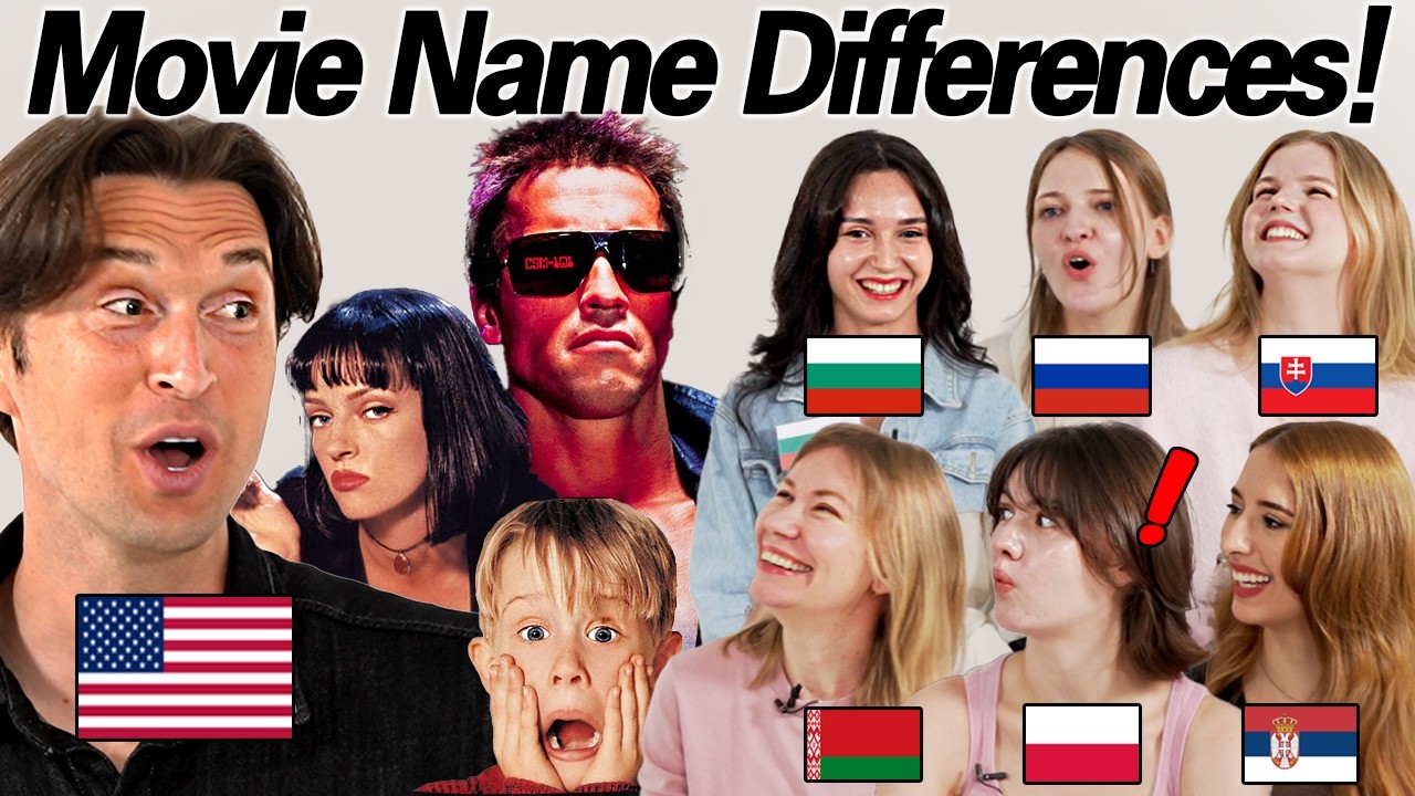 Movie Name Differences In 6 Slavic Languages! l Pulp Fiction, Home Alone, Terminator, The Hangover
