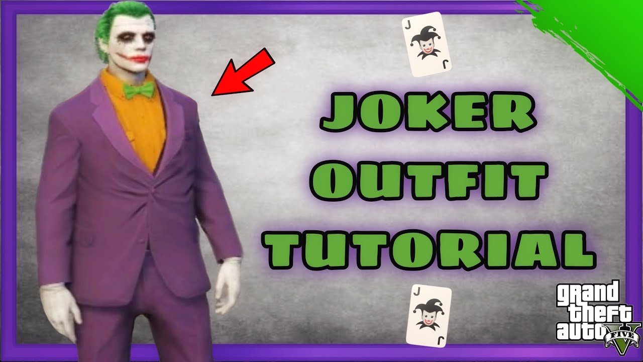 GTA 5 ONILE JOKER OUTFIT TUTORIAL (HOW TO MAKE JOKER OUTFIT ) ( PATCH