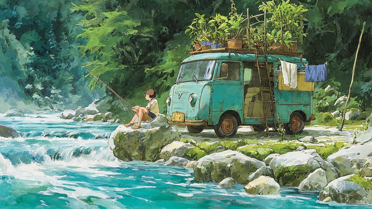 🚐 Midnight Van Vibes Lo-fi | Nonstop Roadtrip Chill Mix | Study, Relax, Sleep