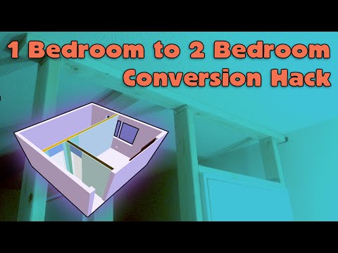 1 bedroom to 2 bedroom house hack - youtube