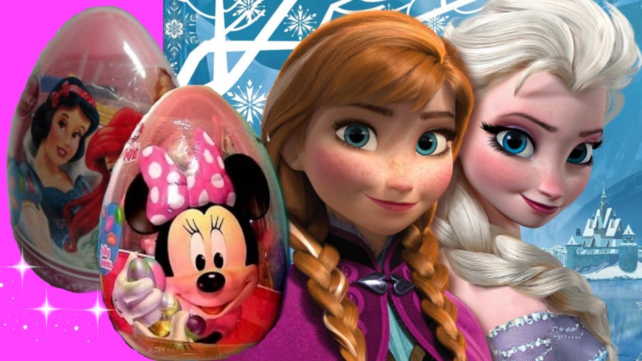 EGG SURPRISE/HUEVO SORPRESA Frozen, Minnie Mouse and Disney Princesses