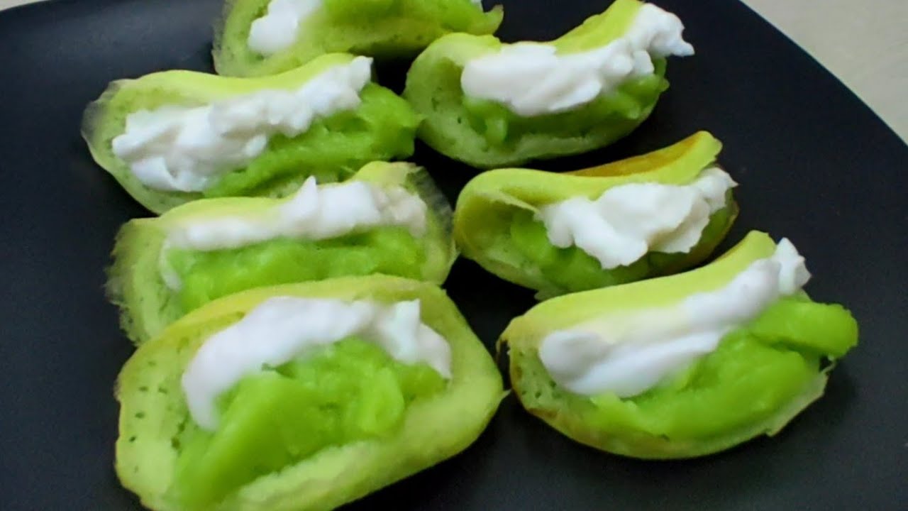 ขนมถังแตกจิ๋วกะทิใบเตย