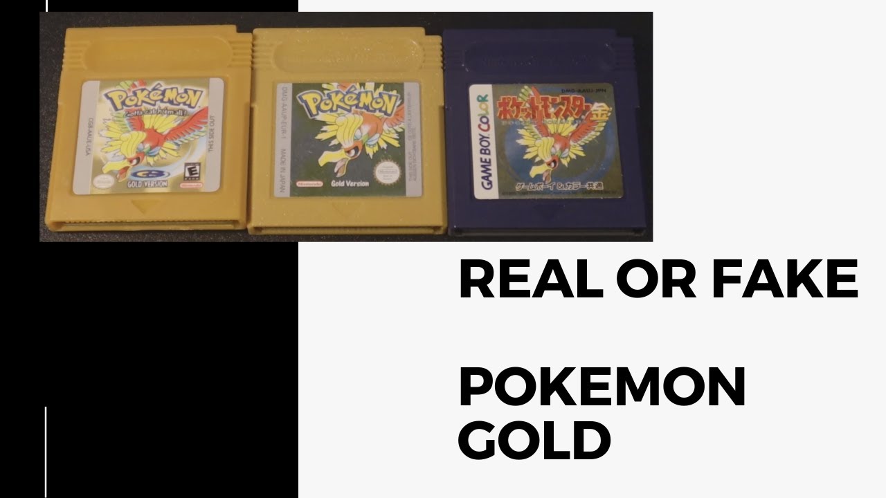 How to spot - identify a FAKE Pokemon Gold(for the Gameboy Classic