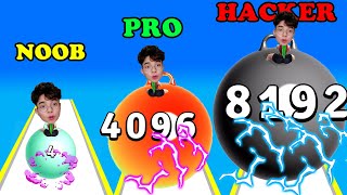 CHALLENGE TO WIN PANGOLIN 24H YOGA WITH A 8000KG BALL | Yoga Ball Run screenshot 3