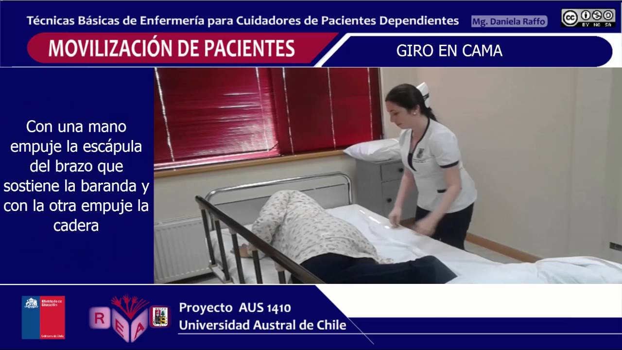 MOVILIZACION DE PACIENTES - Giro en cama recursos humanos trabajo