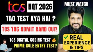 TCS TAG Coding Test Admit Card Out 2025 🔥 | Digital Role Entry Test? Full Details Explained