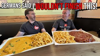 Germans said I Wouldn't Finish This XXL SCHNITZEL Eating Challenge!