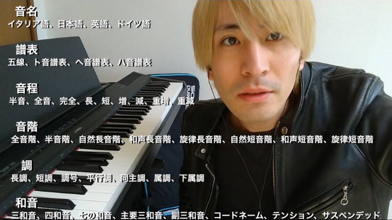 2時間で基礎知識獲得 音楽理論の基本 音名 譜表 音程 音階 和音 Youtube