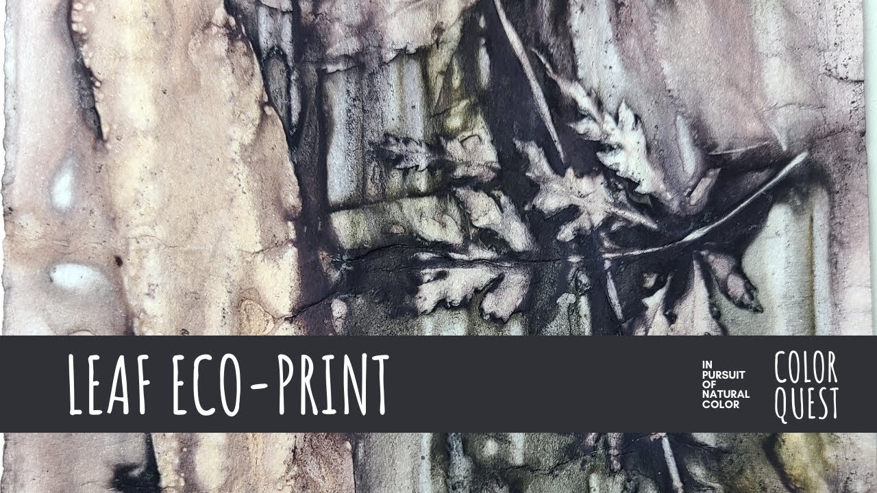 HOW TO ECO-PRINT WITH LEAVES | ORGANIC COLOR | RUSTY CAN | BLACK  IRON | PAPER | EUCALYPTUS MAPLE