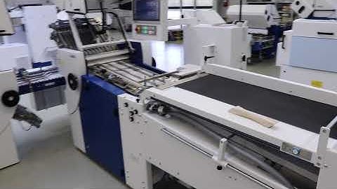 MBO T50 Half-sheet Folder running a half sheet at 17,000sph