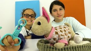 Defne Yasemin'in köpeğini iyileştiriyor. Veteriner oyunu