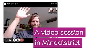 Tutorial for care providers: Video sessions in Minddistrict screenshot 3