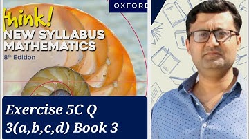 Exercise 5C (Equation of a Straight line) Question 3(a,b,c,d) Think New Syllabus Mathematics Book 3