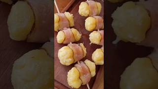 Espetinho de Mandioca com Queijo e Bacon #churrasco #emporiolaverde #shorts