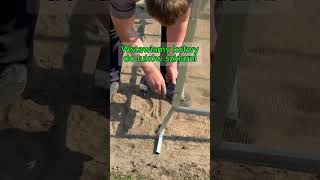 Installation of a 3x4 garden greenhouse with polycarbonate