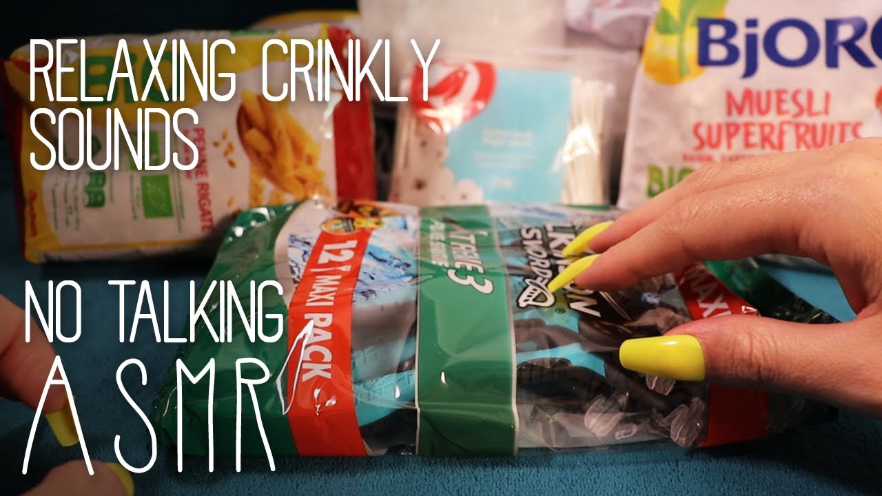 ASMR Crinkly tingles (🎧 no talking | crinkly packaging, long nails)