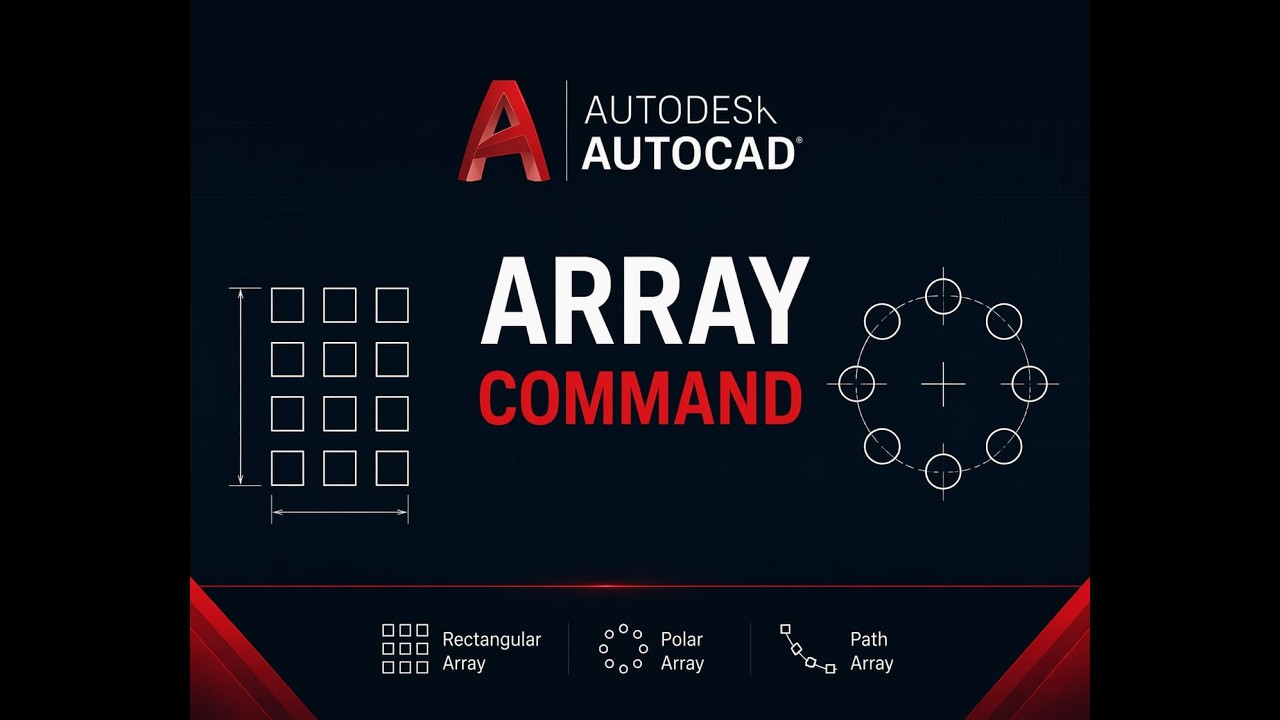 Camman Array How to use Array command - YouTube