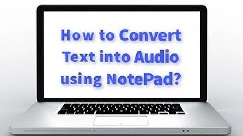 How to Convert Text into Audio Using Notepad | Text to Speech | Simple Step on your Computer