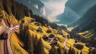 Scenic Train Ride from Wilderswil to Schynige Platte | Breathtaking Swiss Alps Journey 🚞🇨🇭