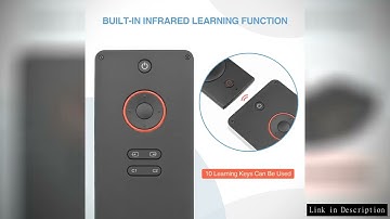 Rii K06 Mini Bluetooth Keyboard,Backlit 2.4GHz Wireless Keyboard with IR Learning Touchpad Android T