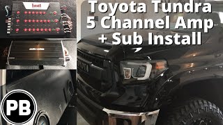 2014  2021 Toyota Tundra 5 Channel Amp and Sub Install