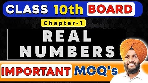 10th Maths| Real Numbers MCQ