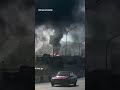 Масштабный пожар в в Туапсе после очередной атаки дронов