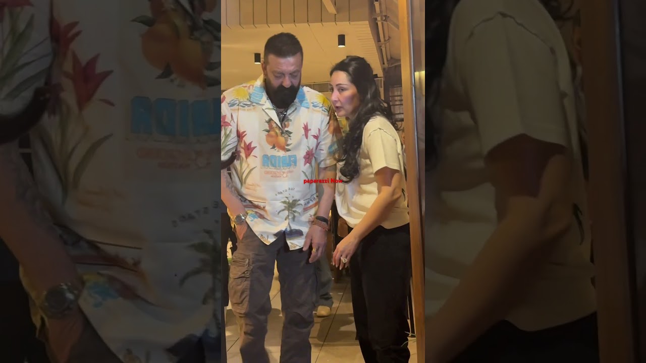 sanjay dutt with wife spotted 