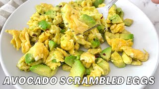 Avocado Egg Scramble  best 5minute keto breakfast recipe!