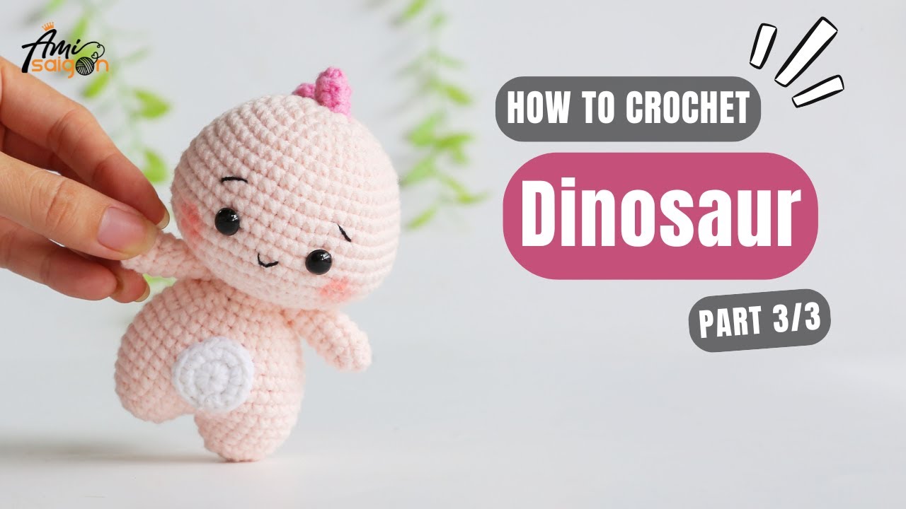 #875 Dinosaur Amigurumi (3/3) | How To Crochet Animals Amigurumi | @AmiSaigon