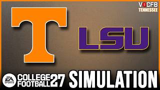 Tennessee Week 12 Simulation vs LSU College Football 27
