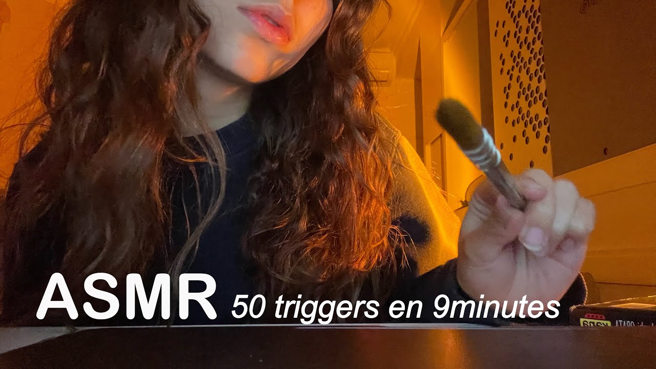 ASMR 50 TRIGGERS EN 9 MINUTES EN DUO