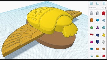 Scarabeo Egizio da Thingiverse a Tinkercad, passando per Blender!