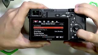 SONY A6400 – How to Enable Self-Timer During Bracket Shooting