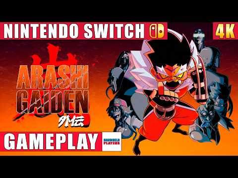 Arashi Gaiden Nintendo Switch 1 Gameplay in 4K