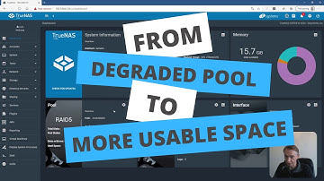 How to fix a degraded pool state in TrueNAS ?