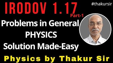 IE Irodov Problem 1.17 | physics made easy | SB Thakur Sir | Physics| JEE-Mains & Advanced