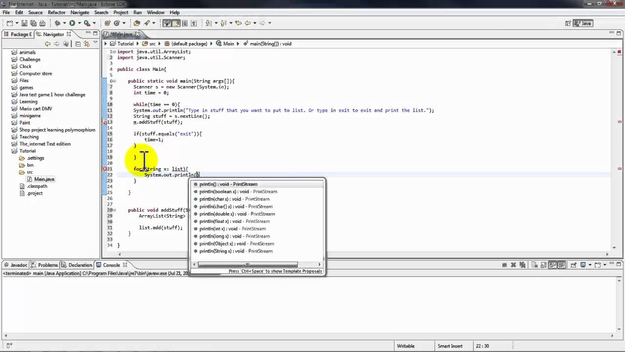 Java tutorial #27 ArrayList program - YouTube