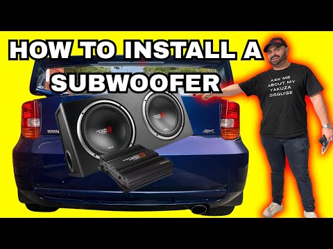 How to Install a Subwoofer? Celica gets Bass!