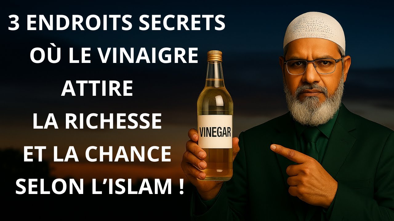 3 endroits secrets où le vinaigre attire la richesse et la chance selon l’Islam ! | Dr Zakir Naik