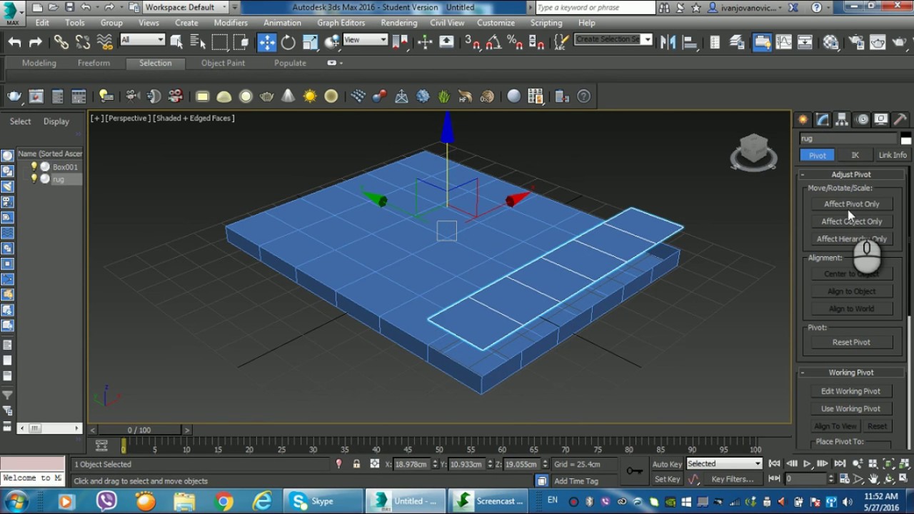 How to part an object 3ds max - YouTube