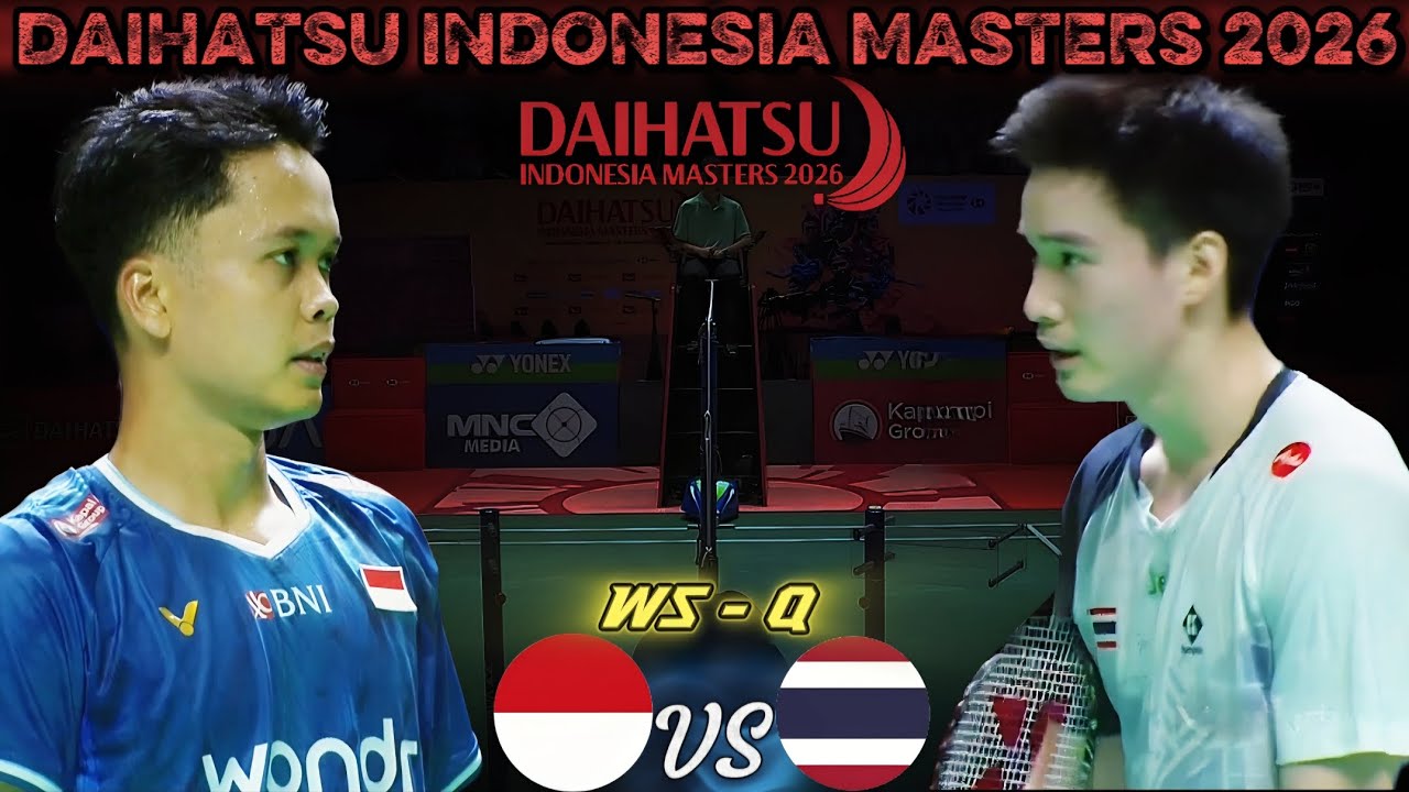 [MS-Q] Anthony Sinisuka Ginting vs Kantaphon Wangcharoen | Badmiton DIM26