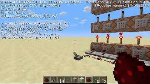 Minecraft Command block door 7x7 completely tileable