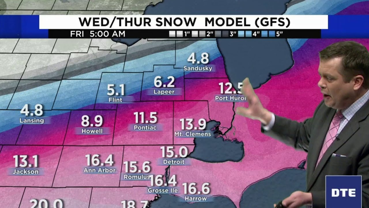 Metro Detroit weather forecast Snow expected to start February YouTube
