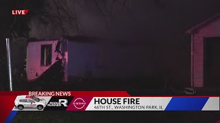 Vacant home in St. Clair County on fire early Friday morning